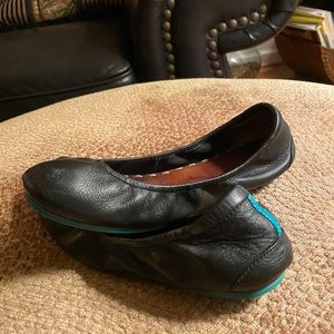 Tieks by Gavrieli Black Leather Ballet Flats Sz 9